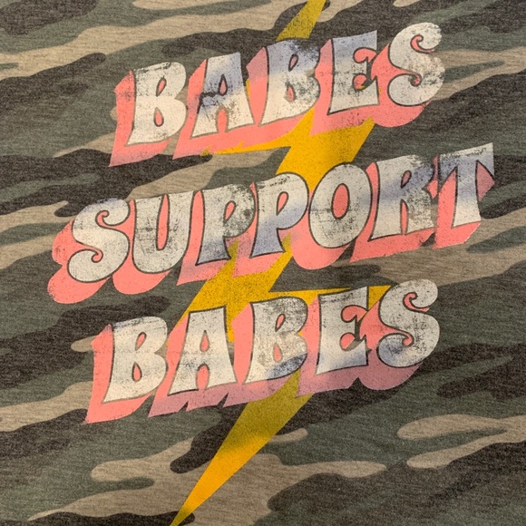 Babes Support Babes sweatshirt camo small - Picture 5 of 7